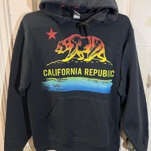 Tony hawk Mens Size Small Black Hooded Sweatshirt California Republic
